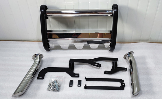 কেনা ODM 2018 Silverado Ford Raptor ফ্রন্ট বাম্পার সিলভার স্টেইনলেস স্টীল উপাদান online manufacture